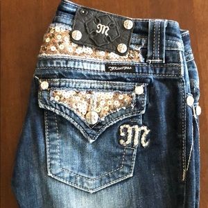 Sequin bling Miss Me Jeans